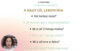 Yes, I can_Célkitűzés_A nagy cél és az alcélok